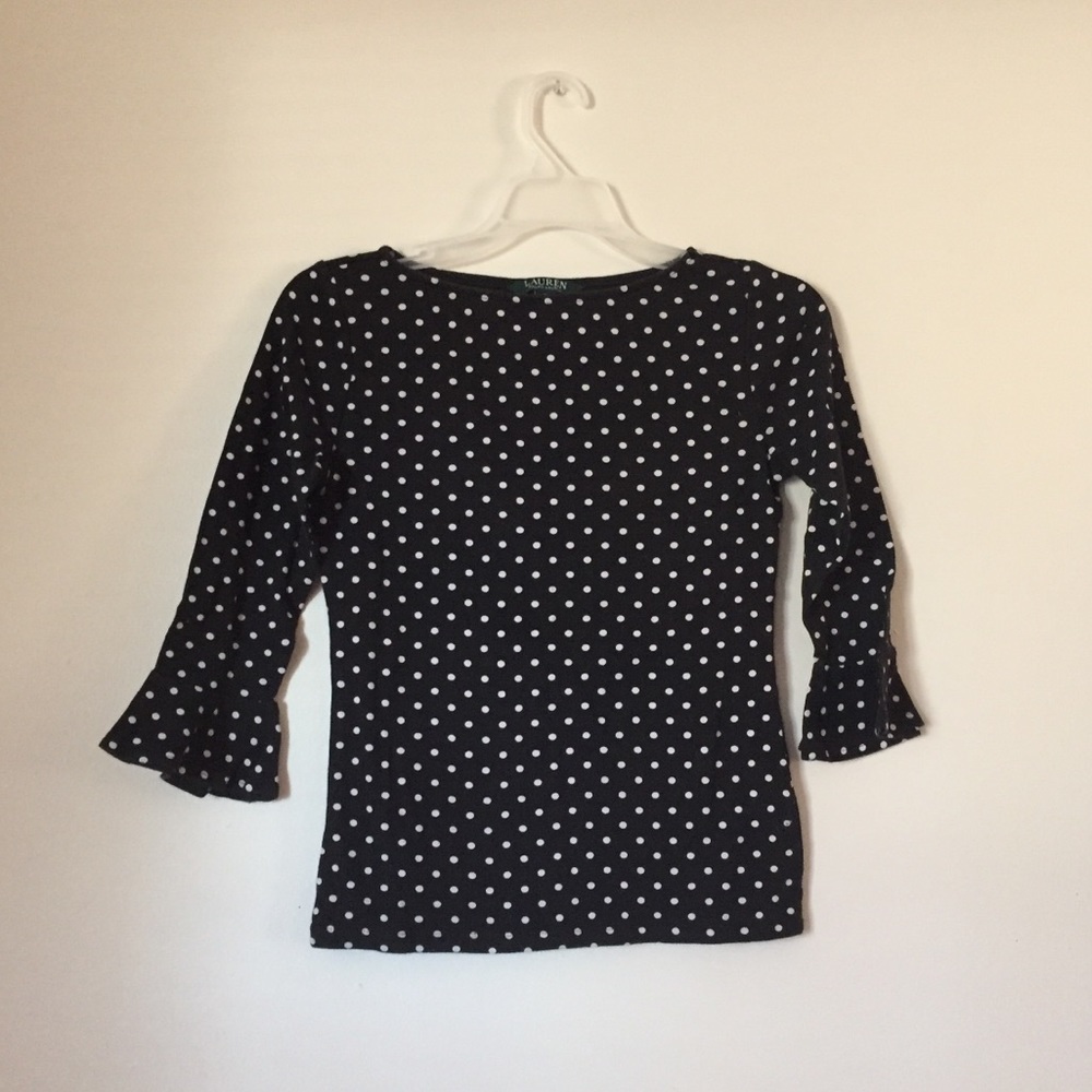 Ralph Lauren polka dot top